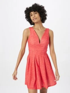 Wal G Cocktailjurken Cocktailjurk HALO Dames Rood -Wal G 0029a0055af3d90b57dc58a0466f297a