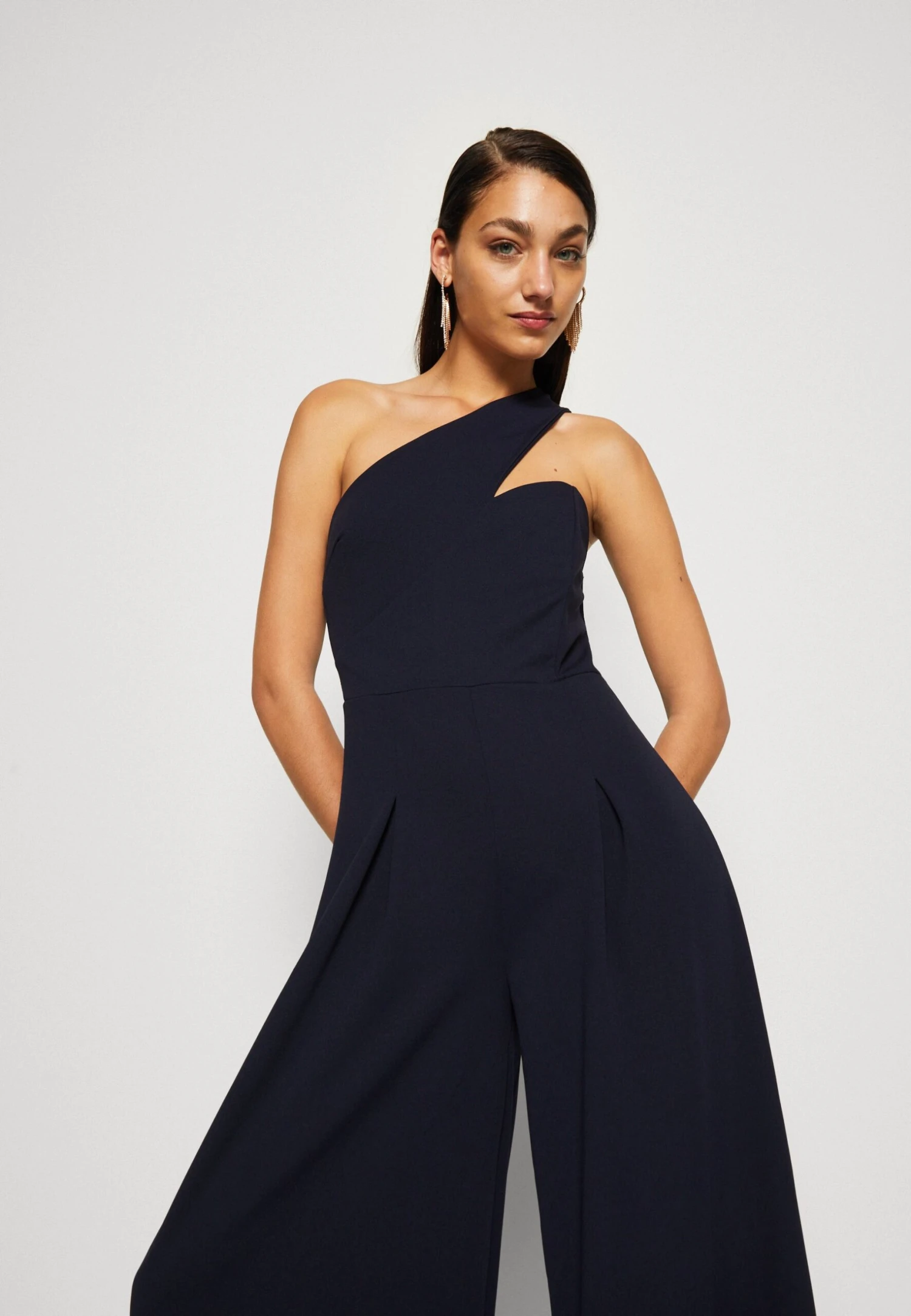 Wal G Eli One Shoulder - Jumpsuit - Navy Blue 4 Wal G Eli One Shoulder - Jumpsuit - Navy Blue - Afbeelding 4
