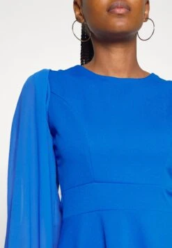 Wal G Kat Sleeve Dress - Jurk - Electric Blue -Wal G 041ea9d3621e499c9d9c09d44bd206f7