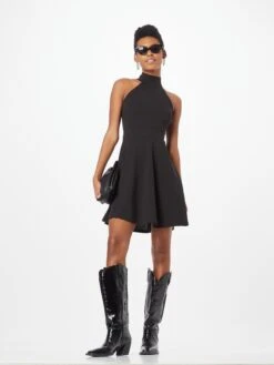 Wal G Jerseyjurken Jurk ANNIE Dames Zwart -Wal G 04ebc8f7de2bbbbcd62742b5d5ec5f86