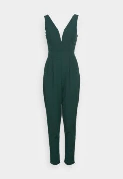 Wal G V Neck - Jumpsuit - Forest Green -Wal G 09645b96cf114c899ea3e8b88611e7f0