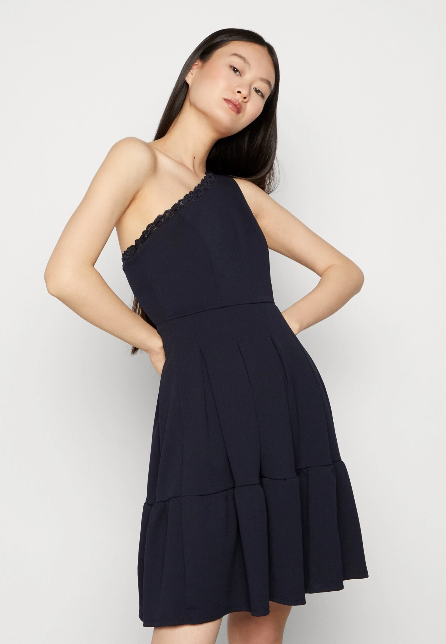 Wal G Janine Skater Dress - Jerseyjurk - Navy Blue 4 Wal G Janine Skater Dress - Jerseyjurk - Navy Blue - Afbeelding 4