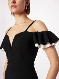 Wal G Midi Jurken Jurk SIMAH Dames Zwart -Wal G 100773e8991d1839eb015705ba2ab2ff