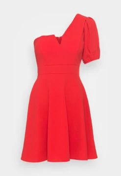 Wal G Zalora One Sleeve Skater Dress - Jerseyjurk - Red -Wal G 102413abd0e64526b67c3dee16b462af