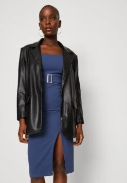 Wal G Jumina Buckle Midi - Jerseyjurk - Denim Blue -Wal G 11eaf2d14c514490ab87a659d1325088