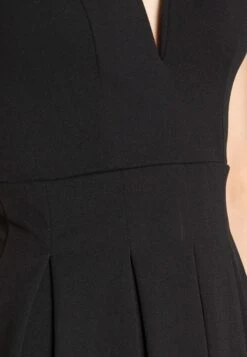 Wal G Pleated Fit And Flare - Cocktailjurk - Black -Wal G 136005a9a6d5457f89d2dc75fe8687f6