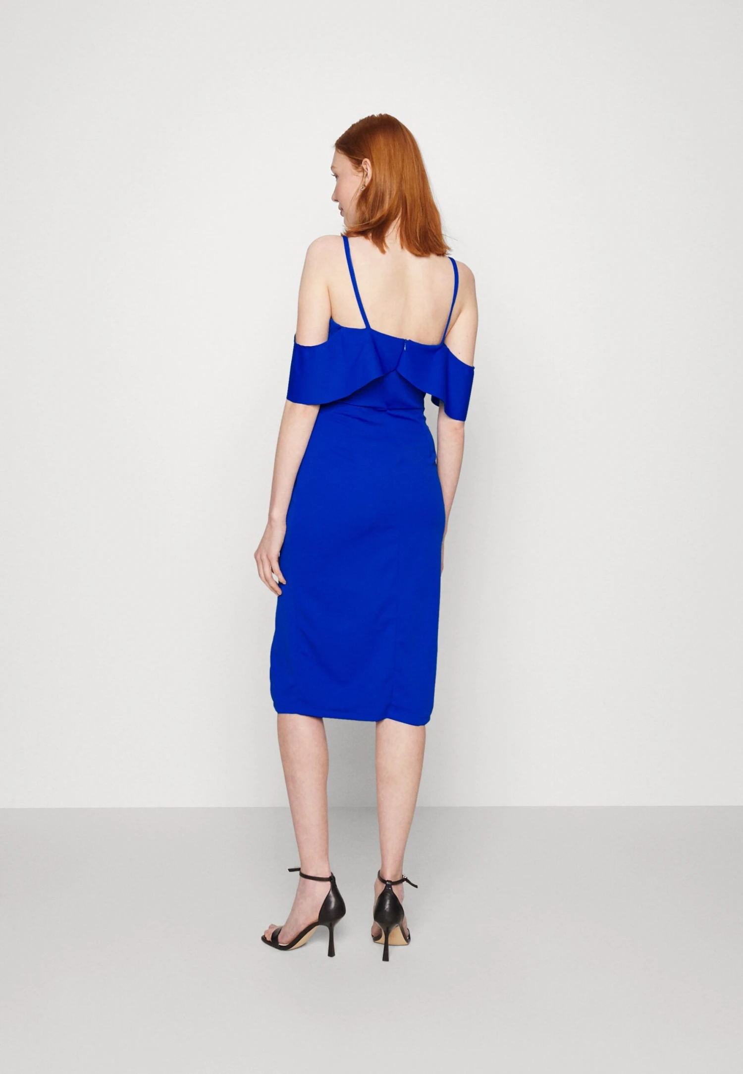 Wal G Belville Strappy Midi Dress - Cocktailjurk - Electric Blue 3 Wal G Belville Strappy Midi Dress - Cocktailjurk - Electric Blue - Afbeelding 3