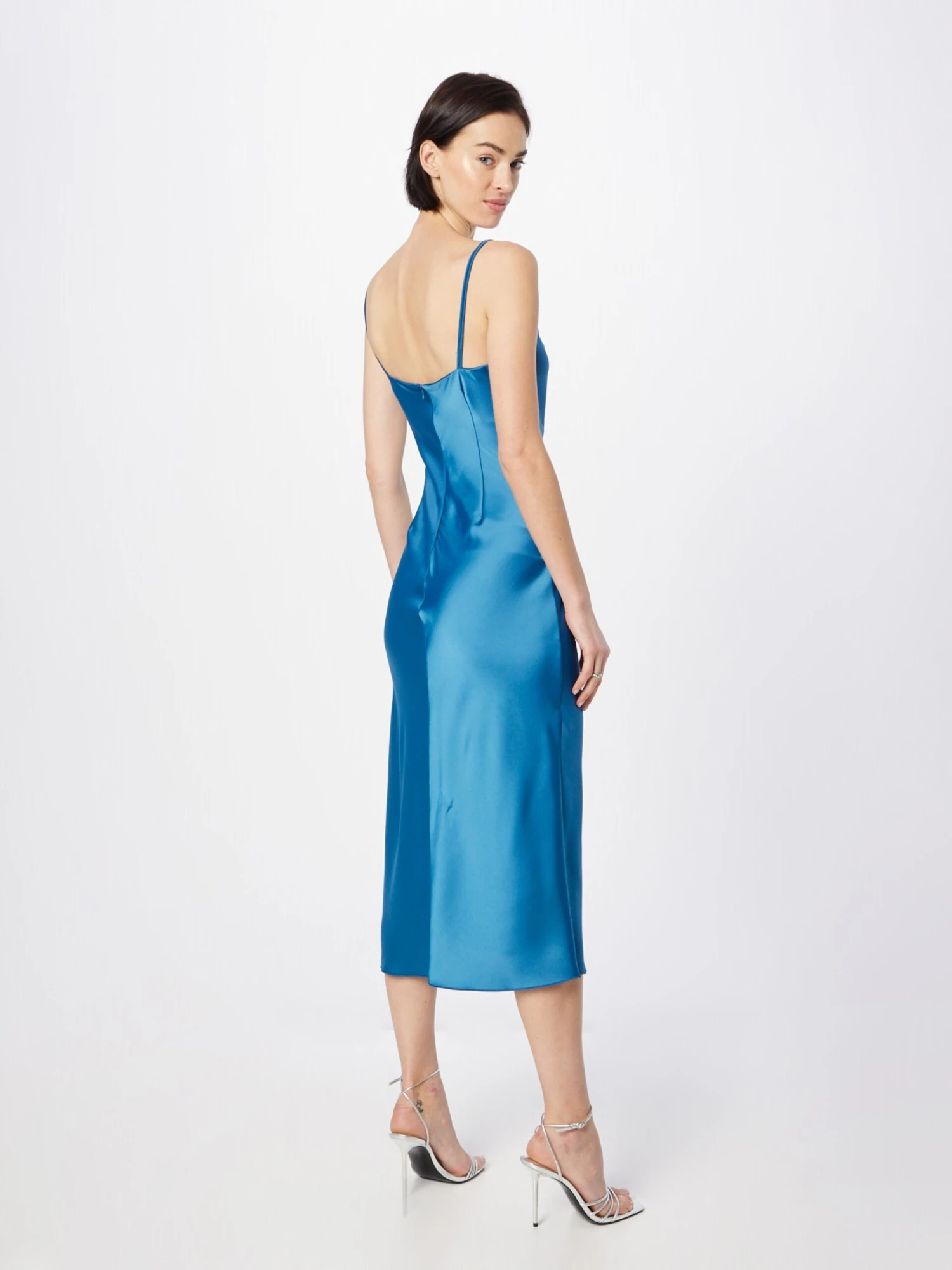 Wal G Midi Jurken Jurk CARA Dames Blauw 4 Wal G Midi Jurken Jurk CARA Dames Blauw - Afbeelding 4