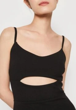 Wal G Kate Cut Out Midi - Jerseyjurk - Black -Wal G 18ceb67cdb41466d9fcd0be320310240