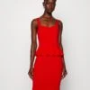 Jace Peplum Dress - Jerseyjurk - Red