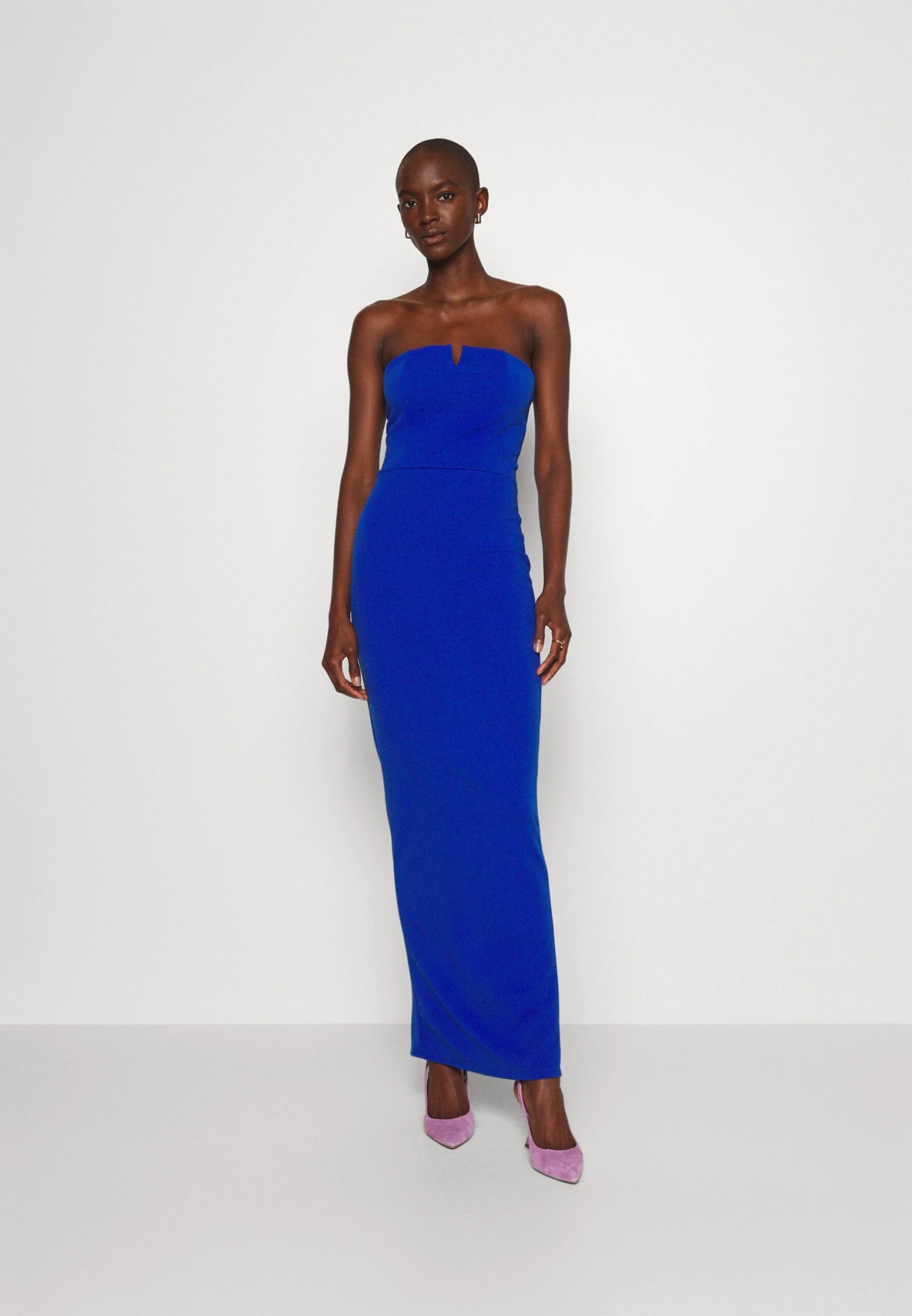 Mindy V Neck Maxi - Cocktailjurk - Electric Blue 2 Mindy V Neck Maxi - Cocktailjurk - Electric Blue - Afbeelding 2