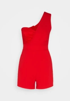 Wal G Lula One Shoulder - Jumpsuit - Red -Wal G 1eb67d649cf74826a9c77a9294da2df9