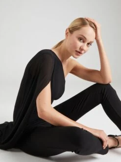 Wal G Lange Jumpsuits Jumpsuit LOURA Dames Zwart -Wal G 1f62578c811446c8d5ed6ed5013ce96c