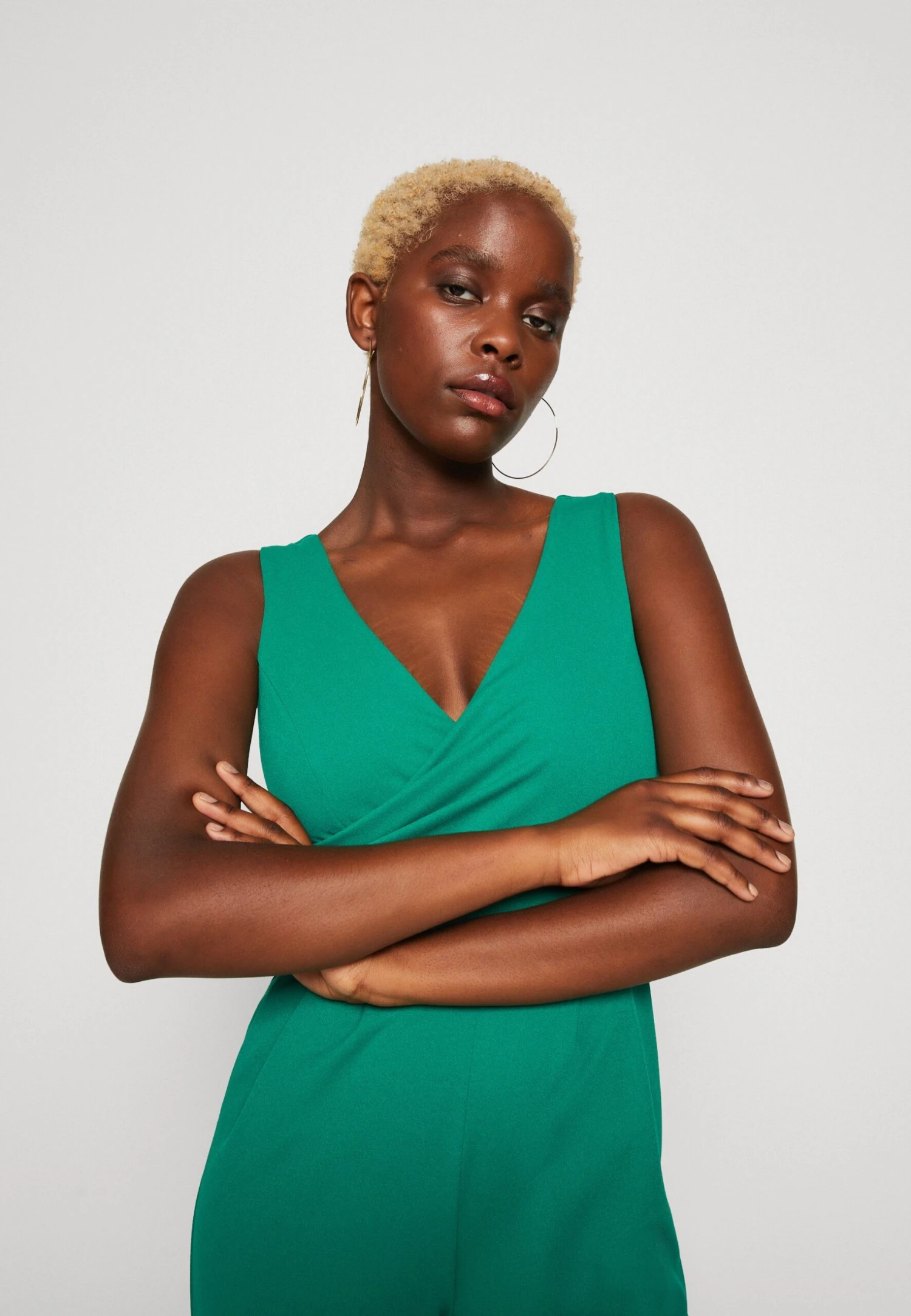 Wal G Toby V Neck - Jumpsuit - Leaf Green 4 Wal G Toby V Neck - Jumpsuit - Leaf Green - Afbeelding 4