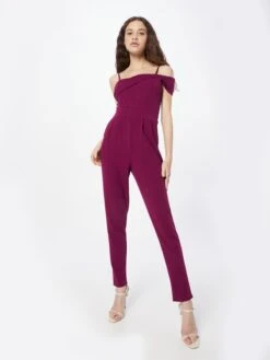 Wal G Lange Jumpsuits Jumpsuit HARRIETTE Dames Pruim -Wal G 2a1ec76ee45533110d8c06fe12c13682