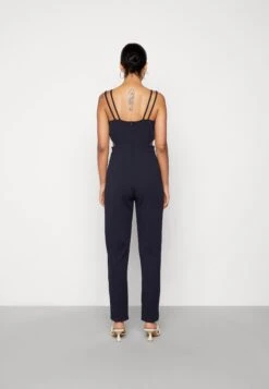 Wal G Nikita Cut Out - Jumpsuit - Navy Blue -Wal G 2bffdad5eee44ee986279e1715f02f24