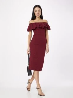 Wal G Mini Jurken Jurk HIMANI Dames Wijnrood -Wal G 2d8fb750a6ba38924426e07368001cbf