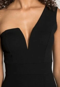 Wal G Gigi One Shoulder Midi Dress - Cocktailjurk - Black -Wal G 30812480e8624deb9c13f12b9d5358ea