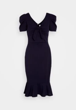 Wal G Wonda Bow Midi - Cocktailjurk - Navy Blue -Wal G 311b1c74b8904cfe8133f8f258359813
