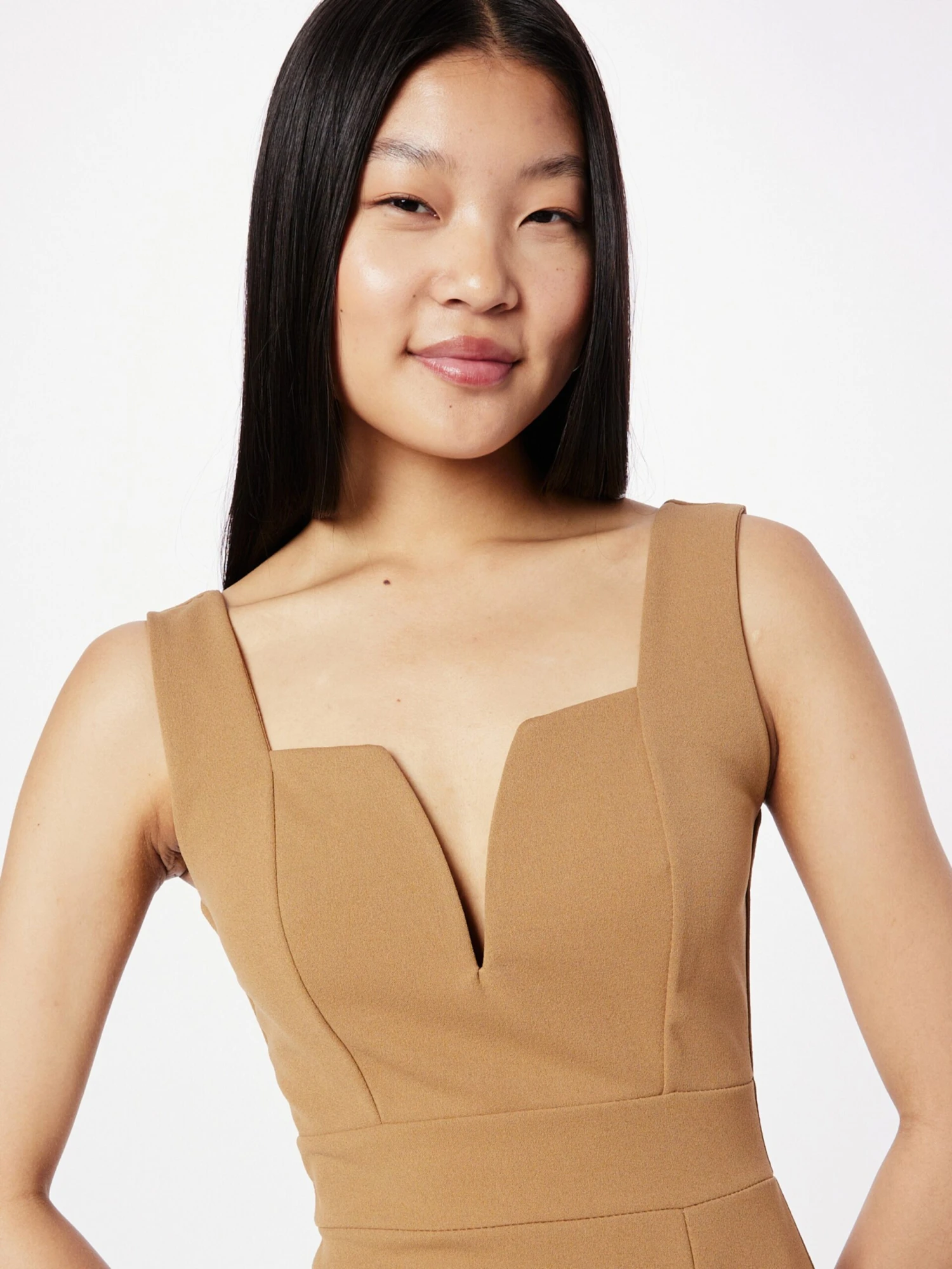 Wal G Kokerjurken Kokerjurk CRUISE Dames Camel 2 Wal G Kokerjurken Kokerjurk CRUISE Dames Camel - Afbeelding 2