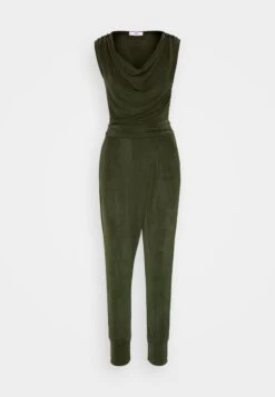 Wal G Ronny Slough Neck - Jumpsuit - Olive Green -Wal G 369dd6d828a74cee9faf8dded89ce6e2