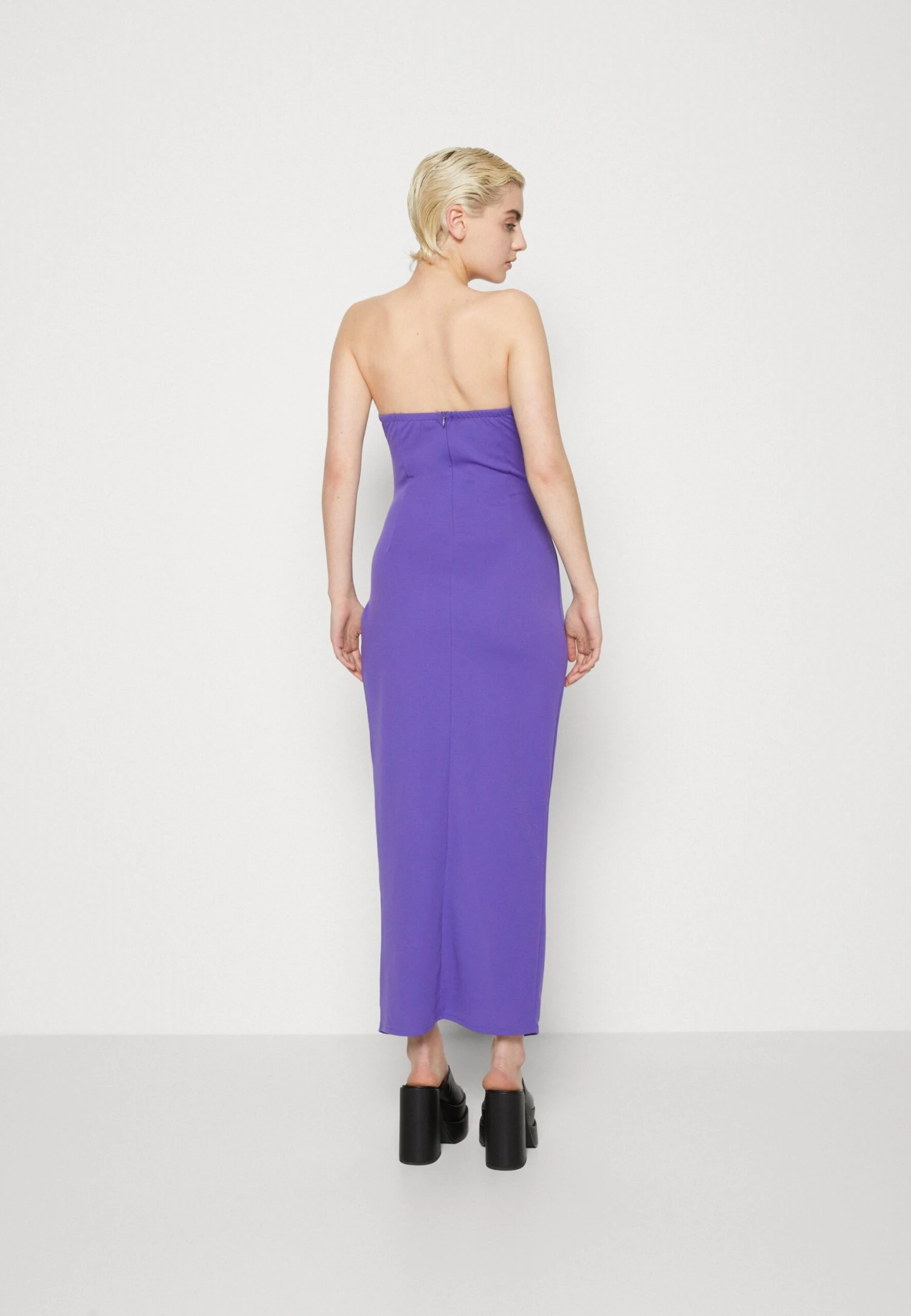 Wal G Gina V Neck Maxi - Jerseyjurk - Purple 3 Wal G Gina V Neck Maxi - Jerseyjurk - Purple - Afbeelding 3