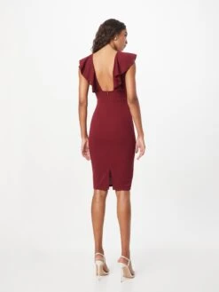 Wal G Cocktailjurken Cocktailjurk HIMANI Dames Wijnrood -Wal G 39256f397f4c3c8fdd5d0033967f84cd