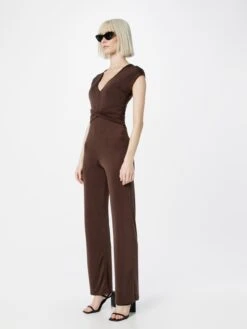 Wal G Lange Jumpsuits Jumpsuit HALA Dames Chocoladebruin -Wal G 3c05f9f1f1b81f3c777f17a2b6dda649
