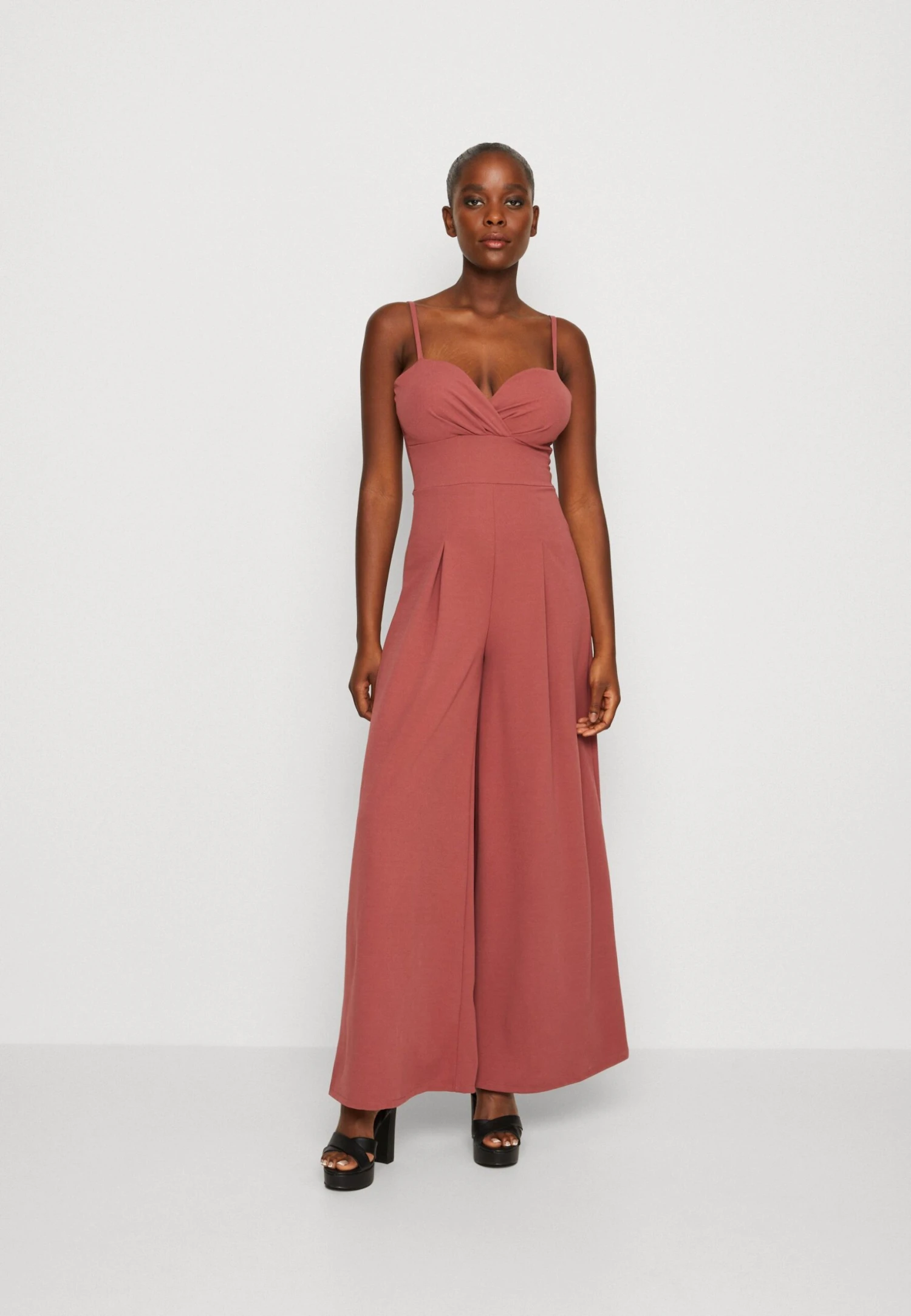 Wal G Thea Wide Leg - Jumpsuit - Dark Mauve Pink 1 Wal G Thea Wide Leg - Jumpsuit - Dark Mauve Pink