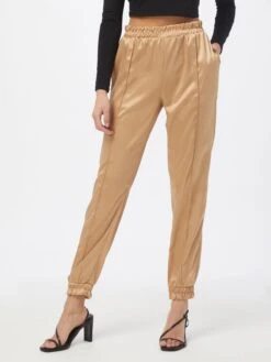 Wal G Bandplooibroeken Tapered Bandplooibroek Hani Dames Sand -Wal G 3d4243bbda4cbd0b94dd776f1d59f9c4