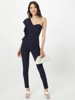 Wal G Lange Jumpsuits Jumpsuit ROSA Dames Navy -Wal G 3ecad073c9430fae6ec7b66deed3fb86