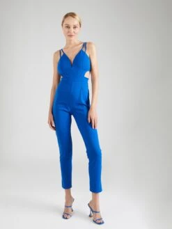 Wal G Lange Jumpsuits Jumpsuit JADE Dames Royal Blue/koningsblauw -Wal G 4054e16270c7a43fa3a38d25a7607770