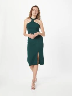 Wal G Cocktailjurken Cocktailjurk LEXI Dames Smaragd -Wal G 42f6bf2b6f4b62d7e5d562a5badddaa4