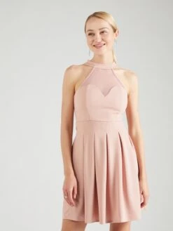 Wal G Mini Jurken Jurk BERNICE Dames Poederroze -Wal G 465cdc7c87781882fe91d932c56726c6