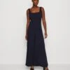 Wal G Rian Wide Leg Pleat - Jumpsuit - Navy Blue