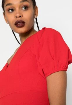 Wal G Zalora One Sleeve Skater Dress - Jerseyjurk - Red -Wal G 4dfa9e6dcab0478ba939dda675669742