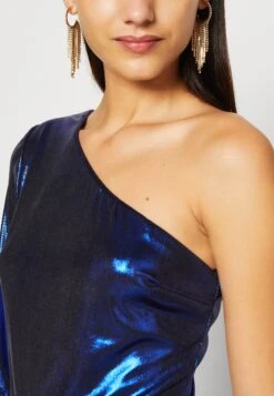 Wal G Hali One Sleeve Midi - Cocktailjurk - Electric Blue -Wal G 51f3b5c7c383458ab9721b2c3a9cf59f