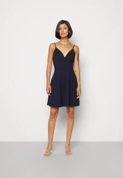 Wal G Jina Skater Dress - Jerseyjurk - Navy Blue