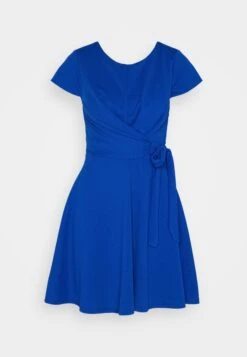Wal G Milly Knot Ruffle Skater - Jerseyjurk - Electric Blue 10 Wal G Milly Knot Ruffle Skater - Jerseyjurk - Electric Blue -Wal G 54460c8432b74e7fa18b74a4712220b4