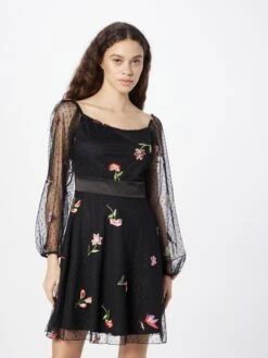 Wal G Mini Jurken Jurk SIMRAN Dames Zwart -Wal G 5993eeb0d38ab55a126b7a80af01a71a