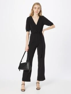 Wal G Lange Jumpsuits Jumpsuit MOMO Dames Zwart -Wal G 5c2c4235cc9fefa4fa809b4c4389f0e5