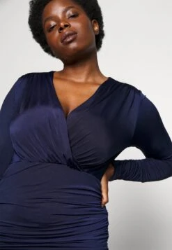 Gabriella Rouched - Etui-Jurk - Navy Blue -Wal G 5d8daacddedc46e0a694c16578f41371