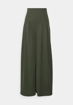 Venisa Wide Leg Trouser - Broek - Dark Khaki -Wal G 5f5d384febcc4544a3ea9ec35572ed28