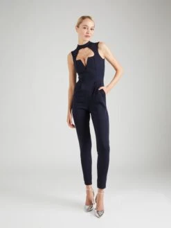 Wal G Lange Jumpsuits Jumpsuit Dames Navy -Wal G 5f7197b8a815add8fb43888566a33e40