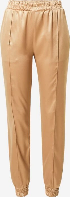 Wal G Bandplooibroeken Tapered Bandplooibroek Hani Dames Sand