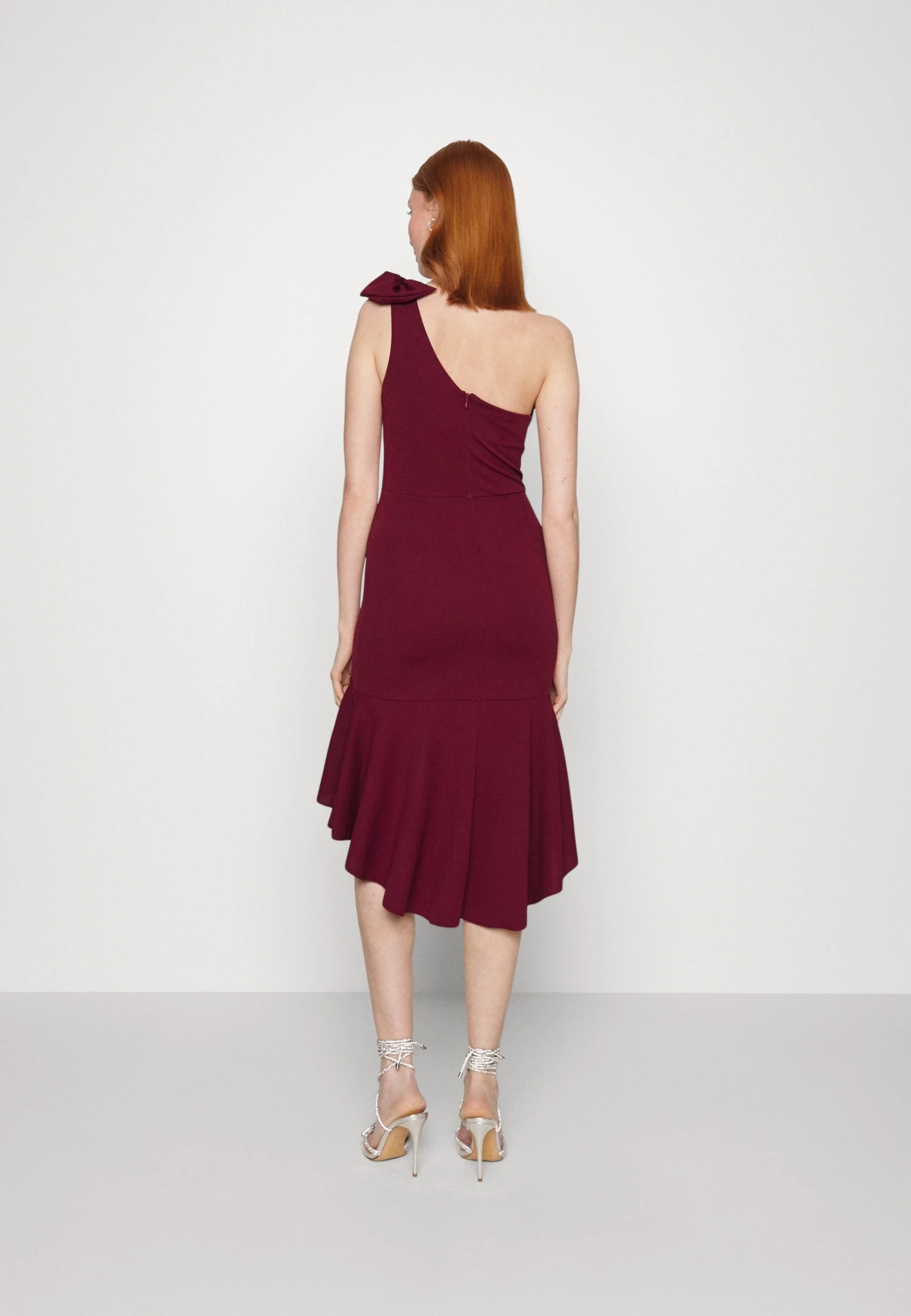 Wal G Indy Cross Neck Maxi - Jerseyjurk - Berry Wine 3 Wal G Indy Cross Neck Maxi - Jerseyjurk - Berry Wine - Afbeelding 3