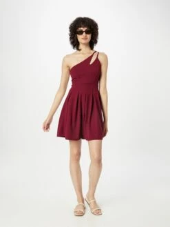 Wal G Mini Jurken Jurk JOE Dames Wijnrood -Wal G 712c54e63e84d6fd61df067a3cf19846