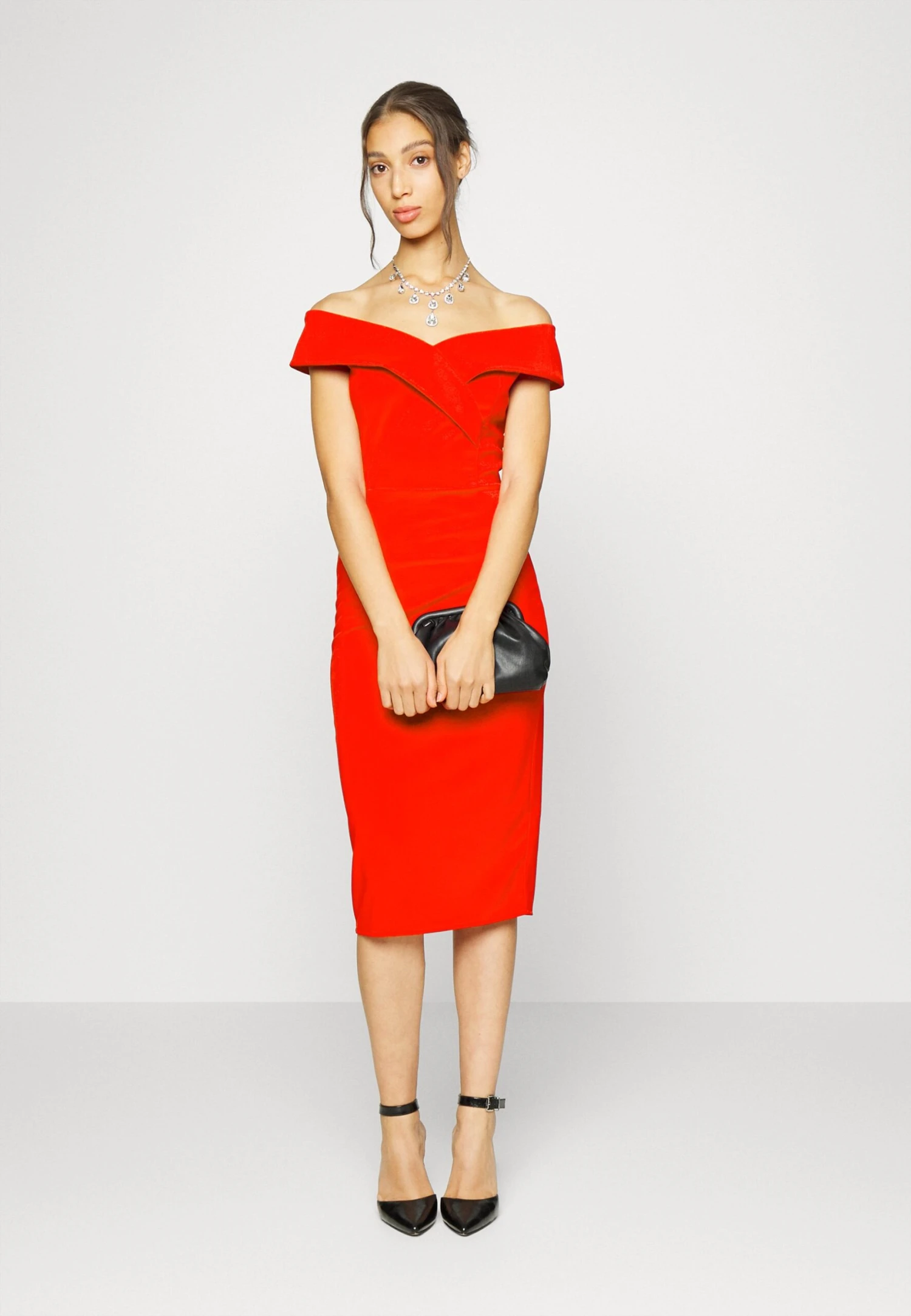 Wal G Zara Midi Dress - Cocktailjurk - Red 2 Wal G Zara Midi Dress - Cocktailjurk - Red - Afbeelding 2