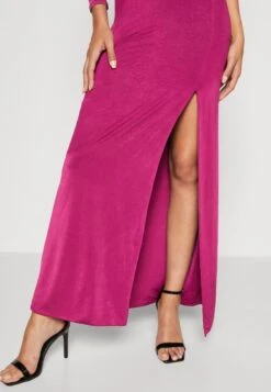 Wal G Arrabella One Sleeve Maxi - Jerseyjurk - Magenta 11 Wal G Arrabella One Sleeve Maxi - Jerseyjurk - Magenta -Wal G 7185c3cc4813489a9156b4283602e0ec