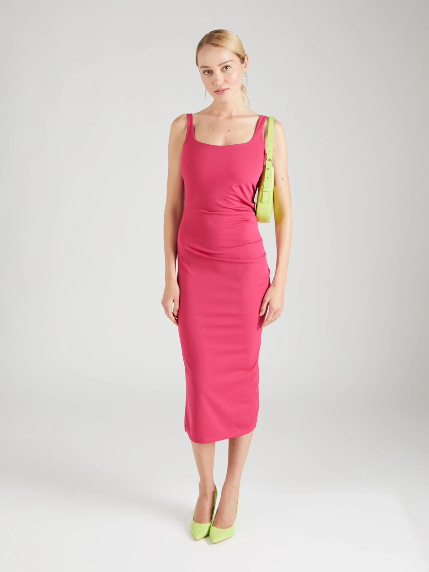 Wal G Maxi Jurken Jurk MIMA Dames Fuchsia 7 Wal G Maxi Jurken Jurk MIMA Dames Fuchsia - Afbeelding 7